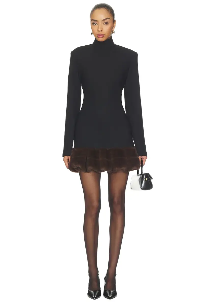 ROTATE Longsleeve Mini Peplum Dress