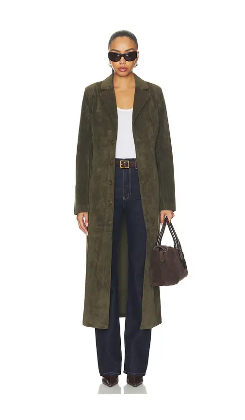 Joe's Jeans The Faux Suede Long Coat | Thumbnail 2