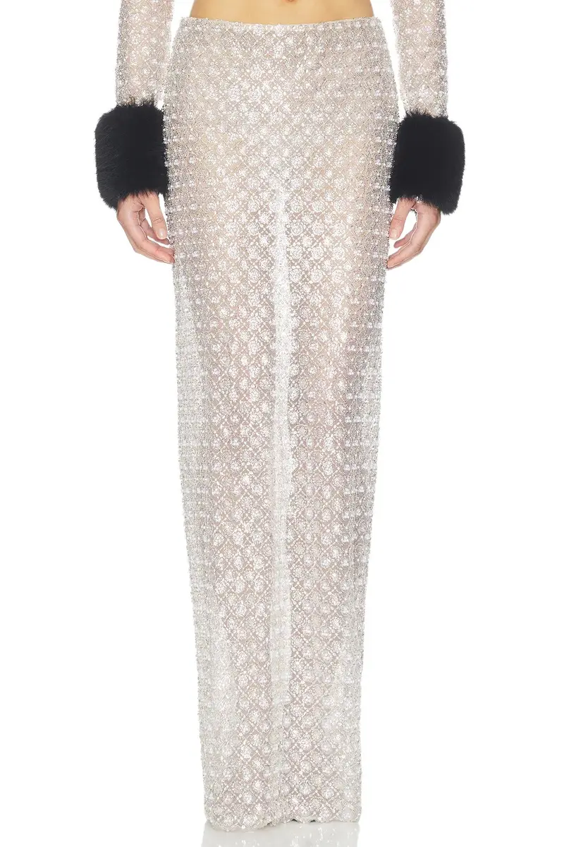 Bronx and Banco Embellished Maxi Skirt