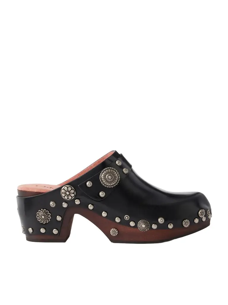 Chloé Talis embellished leather clogs