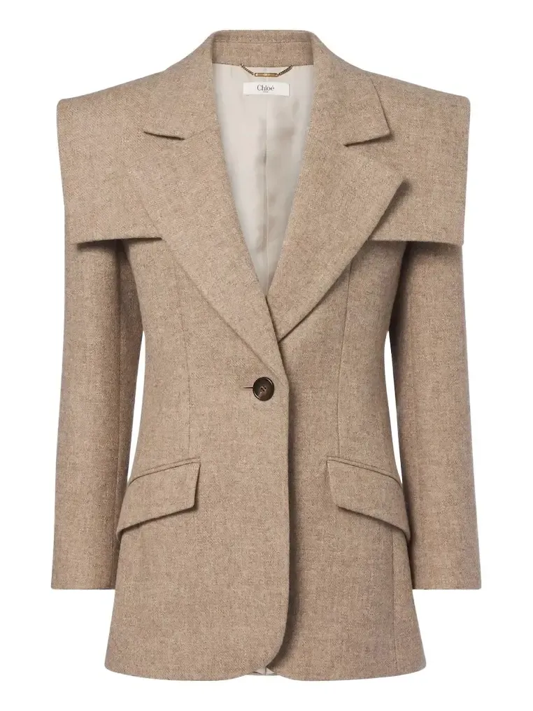 Chloé Caped wool blazer