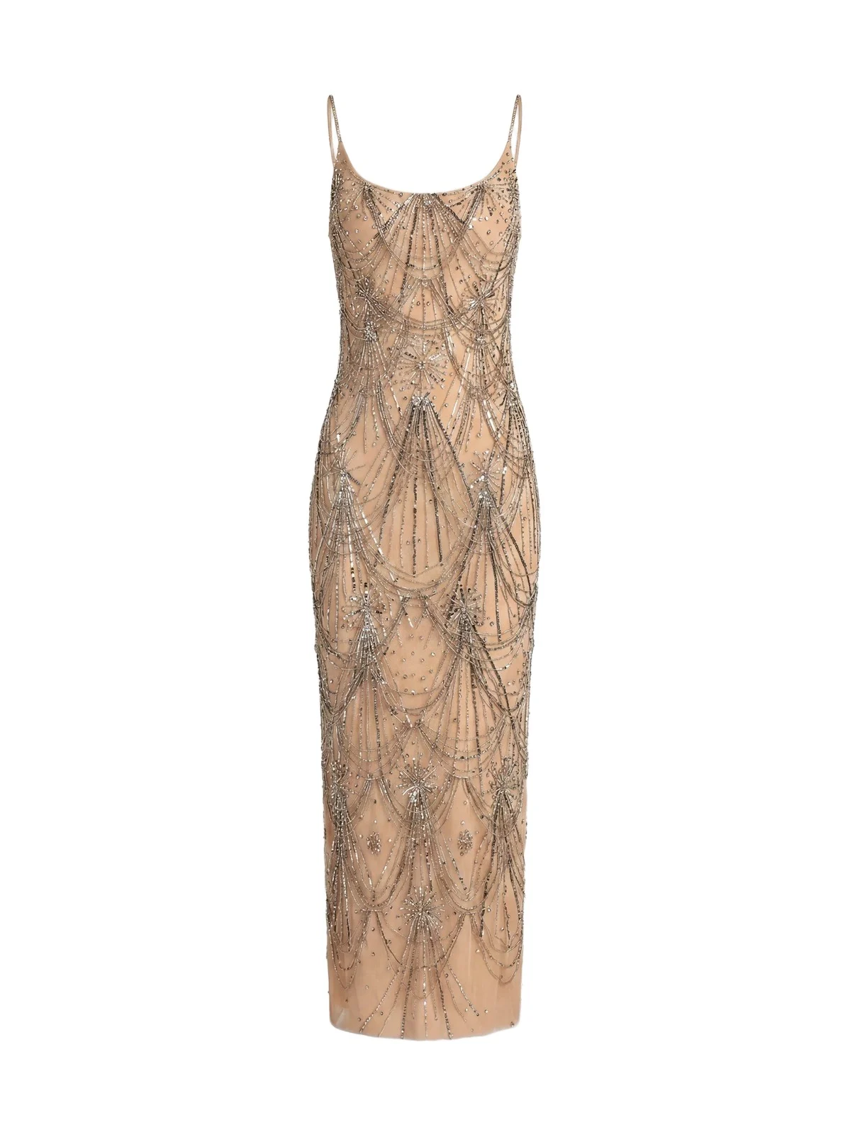Women's Beaded Fringe Scoopneck Dress Women's Beaded Fringe Scoopneck Dress