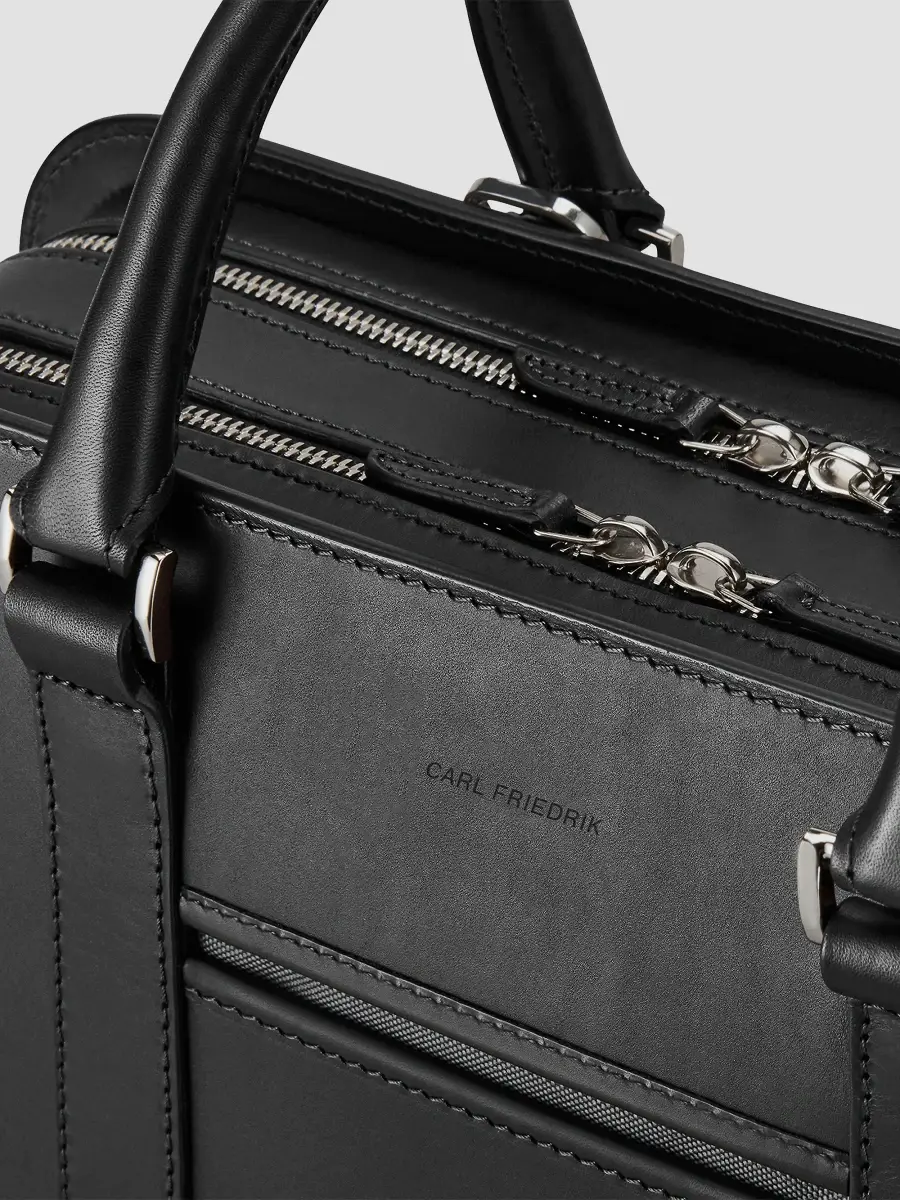 Carl Friedrik Men Heritage Palissy Double Leather Briefcase | Thumbnail 5