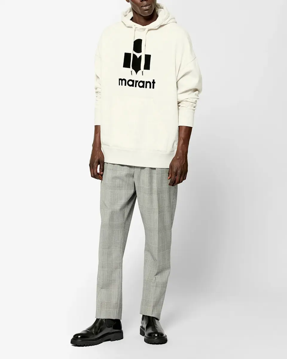 Isabel Marant Miley Logo Oversize Hoodie Sweatshirt | Thumbnail 4