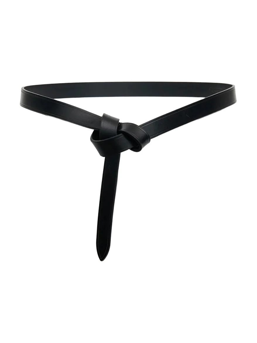 Isabel Marant Kirka Calfskin Leather Belt