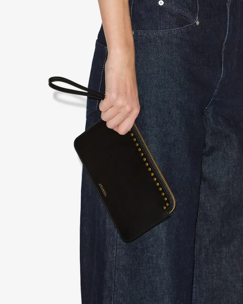 Isabel Marant Leather Oskan Flat Pouch | Thumbnail 6