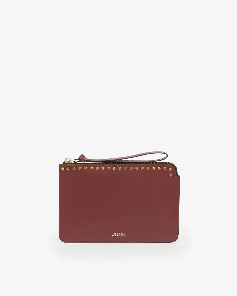 Isabel Marant Oskan Leather Flat Pouch | Thumbnail 3 Isabel Marant Oskan Leather Flat Pouch | Thumbnail 3