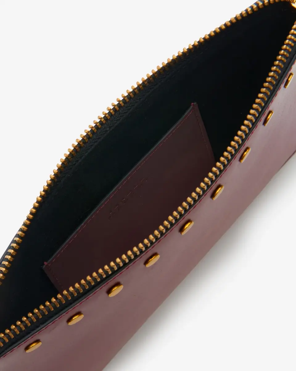 Isabel Marant Oskan Leather Flat Pouch | Thumbnail 4 Isabel Marant Oskan Leather Flat Pouch | Thumbnail 4