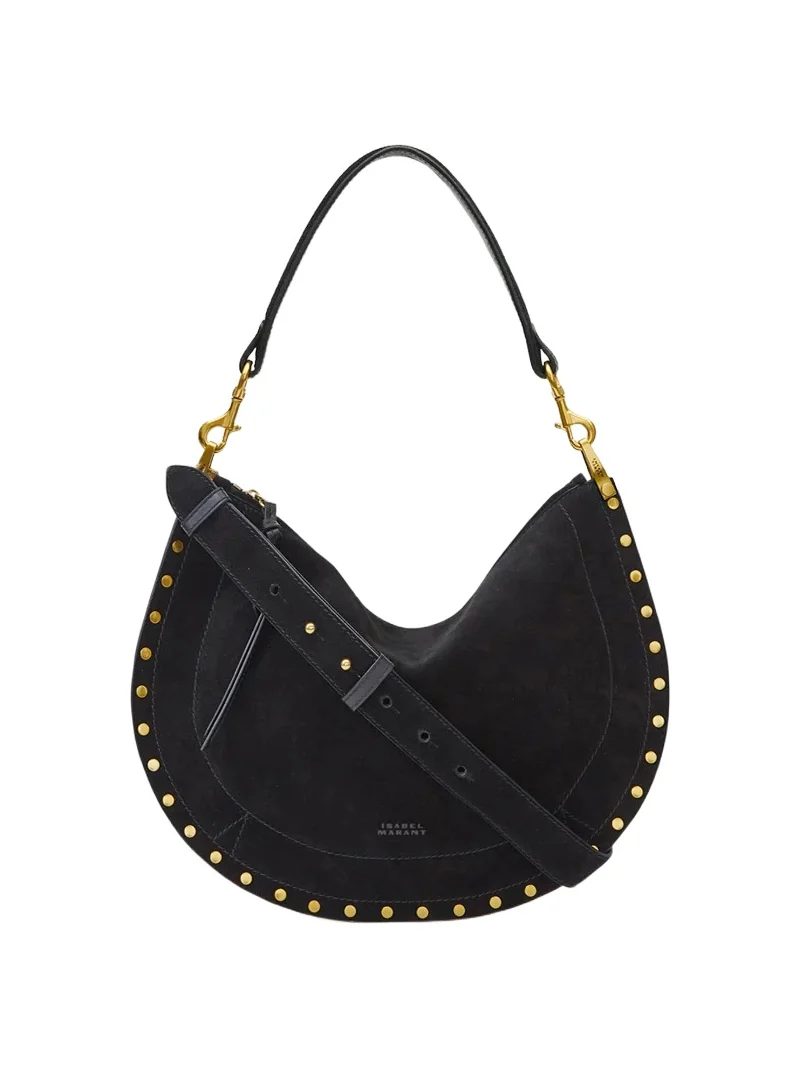 Isabel Marant Oskan Soft Zip Bag In Suede Leather