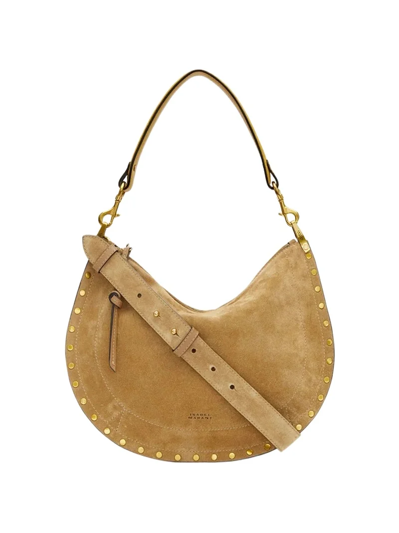 Isabel Marant Oskan Soft Zip Bag In Suede Leather