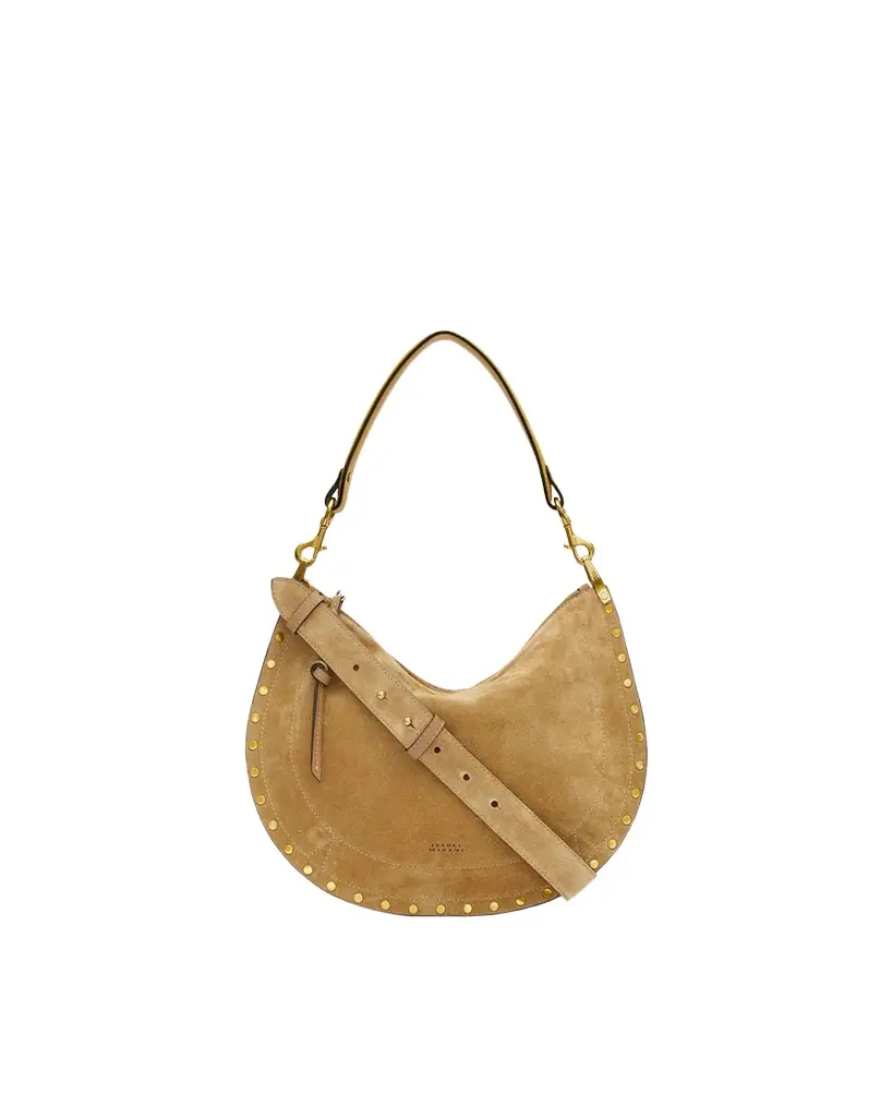Isabel Marant Oskan Soft Zip Bag In Suede Leather
