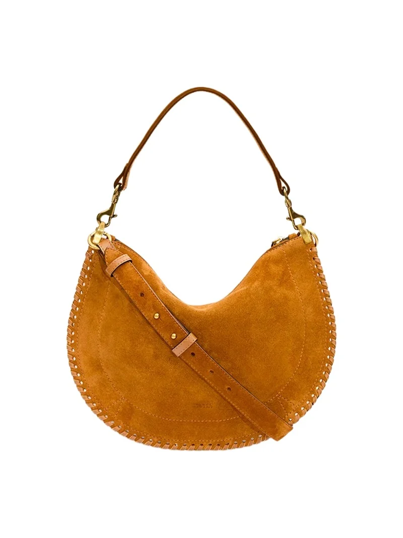Isabel Marant Oskan Soft Zip Bag In Suede Leather