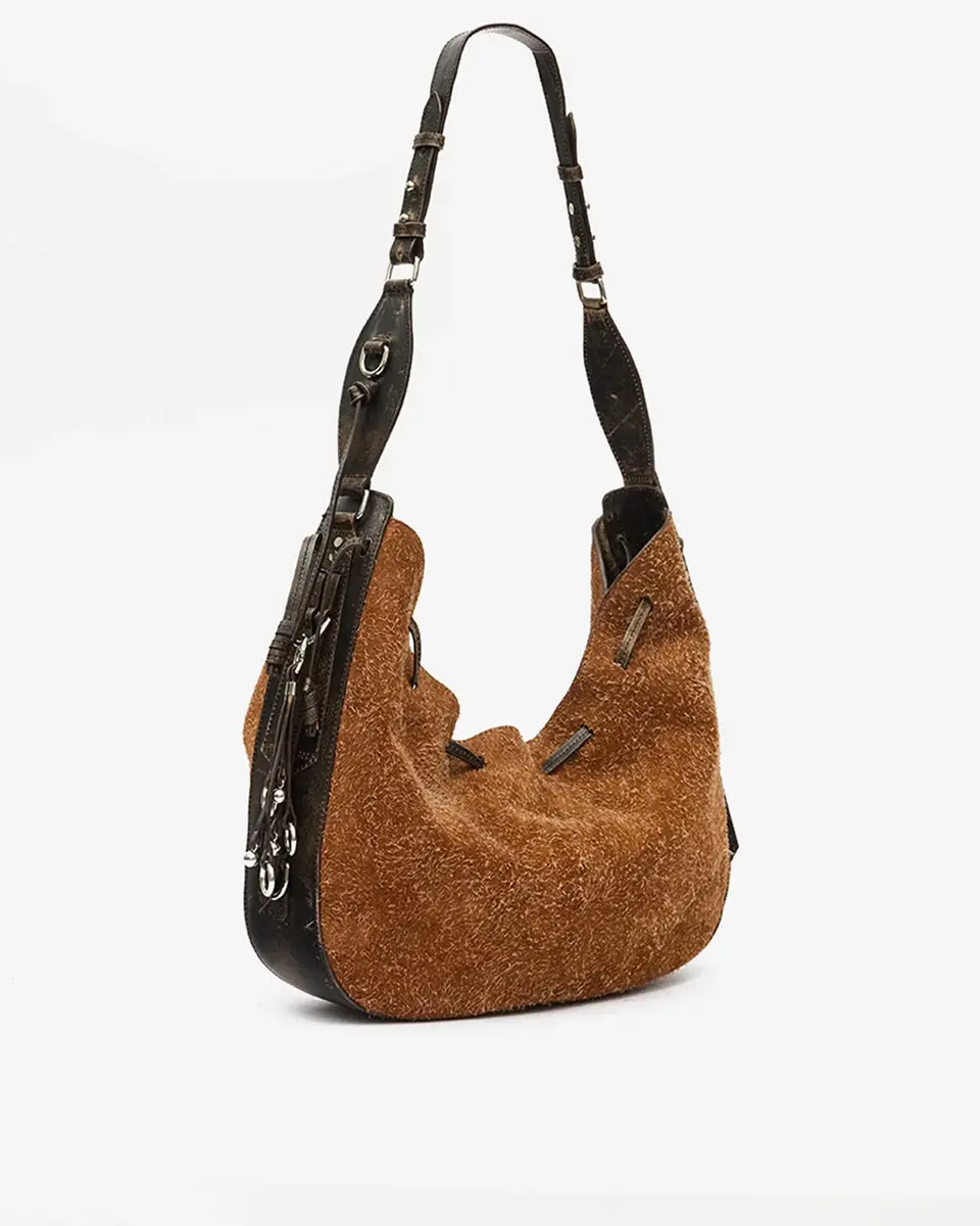 Isabel Marant Bolton Hobo Bag In Suede Leather | Thumbnail 3 Isabel Marant Bolton Hobo Bag In Suede Leather | Thumbnail 3