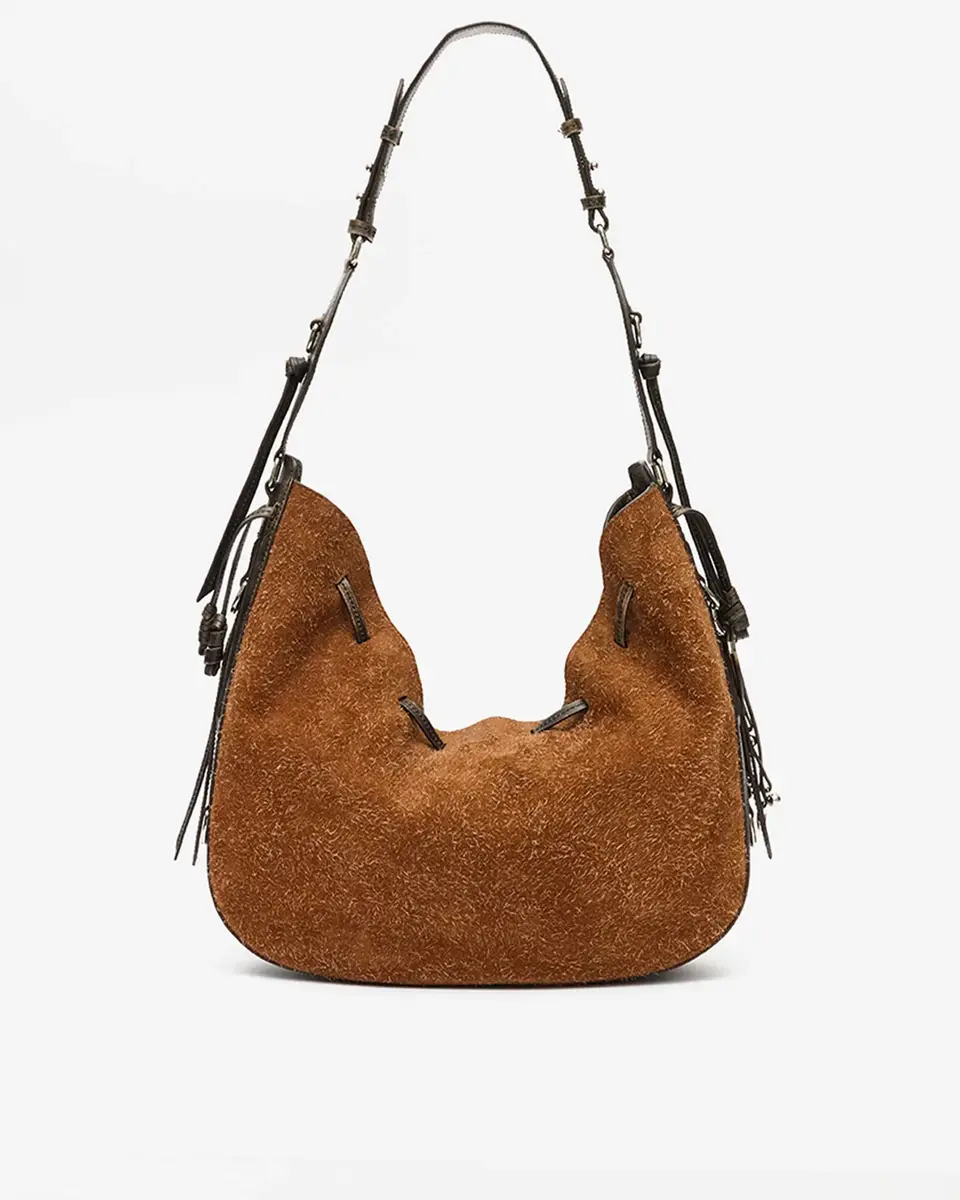 Isabel Marant Bolton Hobo Bag In Suede Leather | Thumbnail 4 Isabel Marant Bolton Hobo Bag In Suede Leather | Thumbnail 4