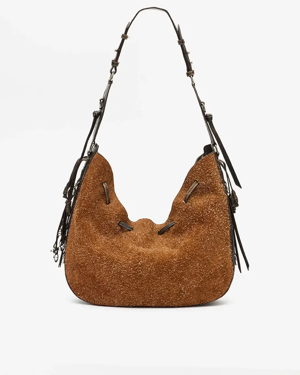 Isabel Marant Bolton Hobo Bag In Suede Leather | Thumbnail 5 Isabel Marant Bolton Hobo Bag In Suede Leather | Thumbnail 5