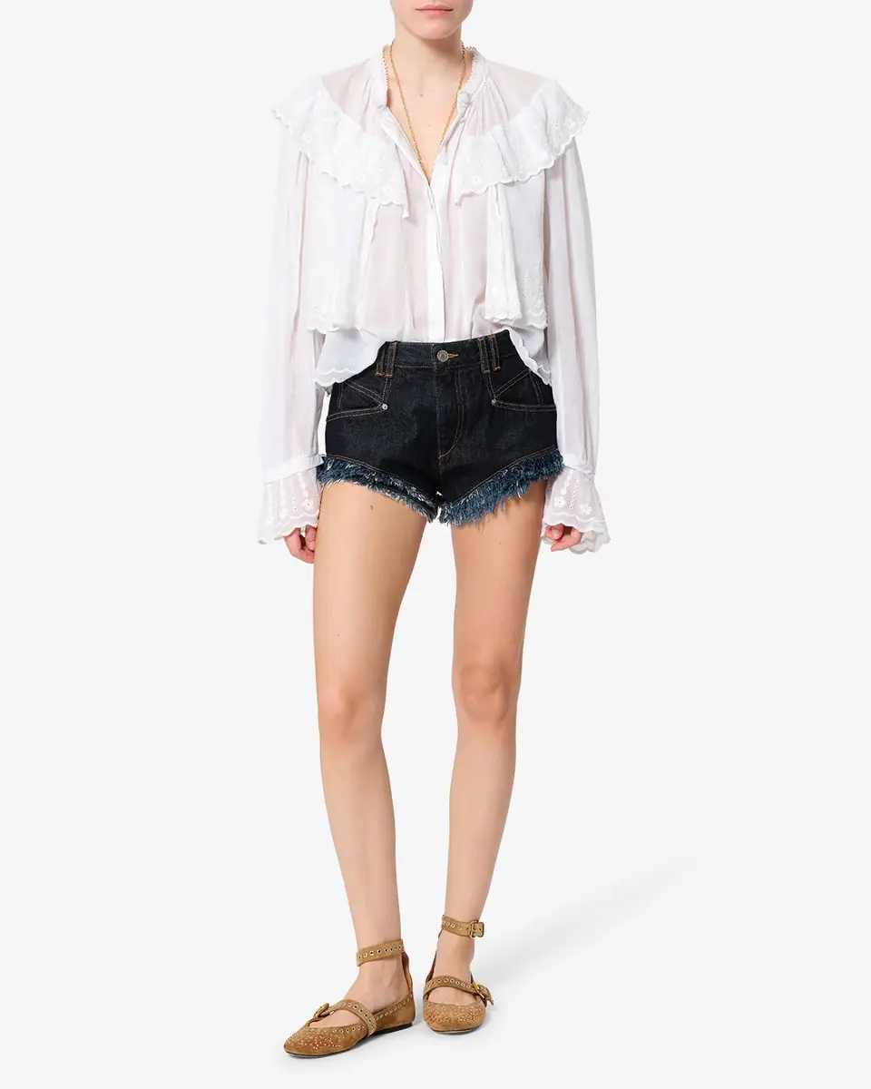 Isabel Marant Eneidala Denim Shorts | Thumbnail 3