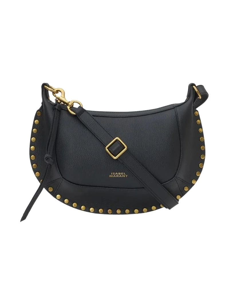 Isabel Marant Oskan Moon Bag In Full-grain Leather