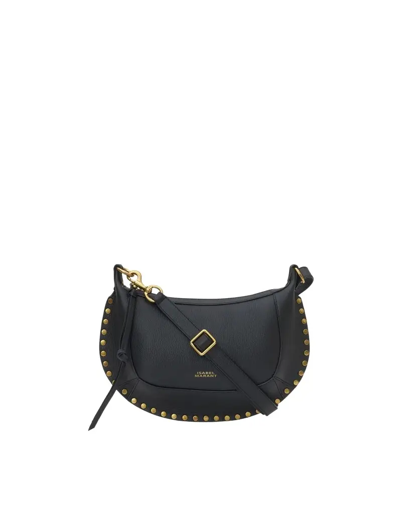 Isabel Marant Oskan Moon Bag In Full-grain Leather
