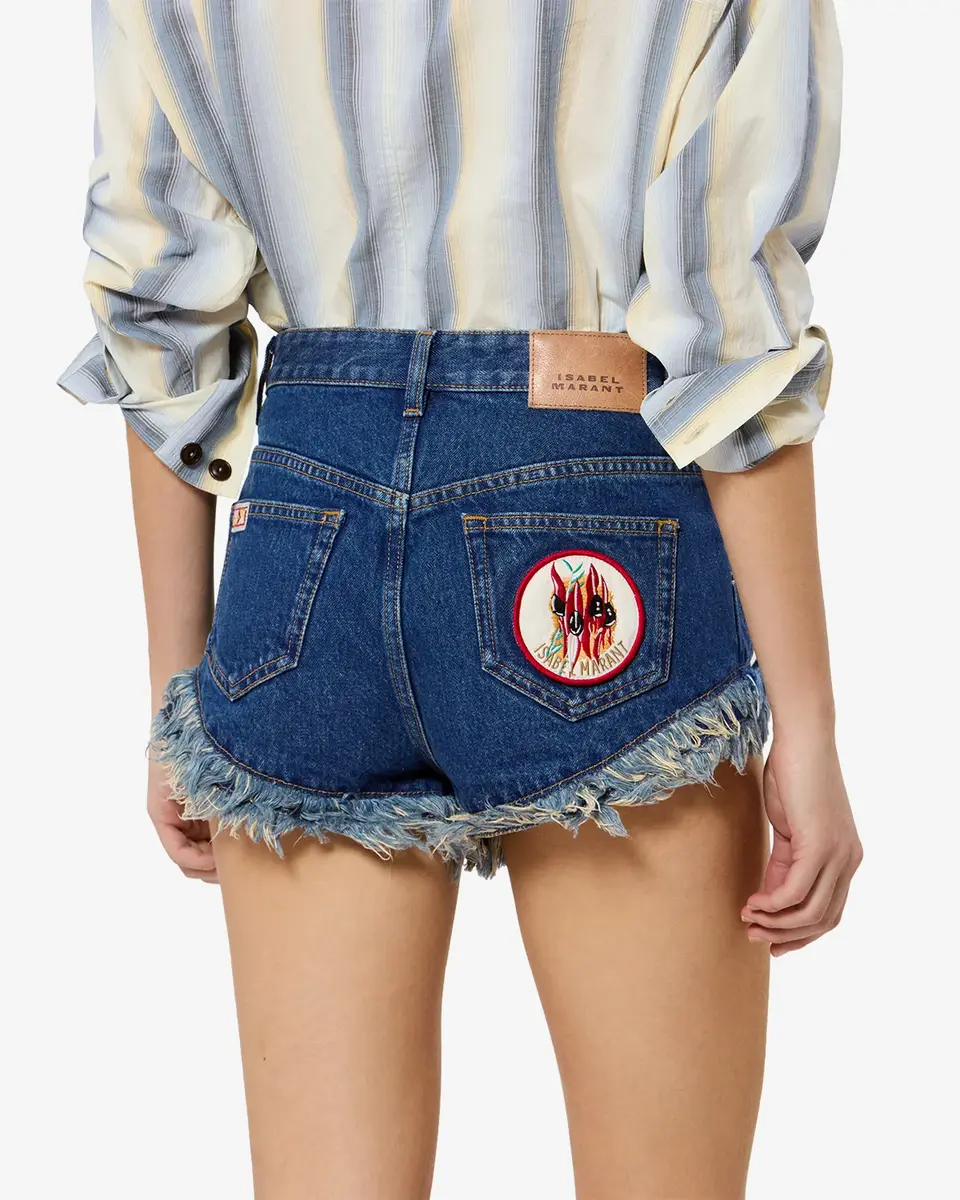 Isabel Marant Eneidala Denim Shorts | Thumbnail 3