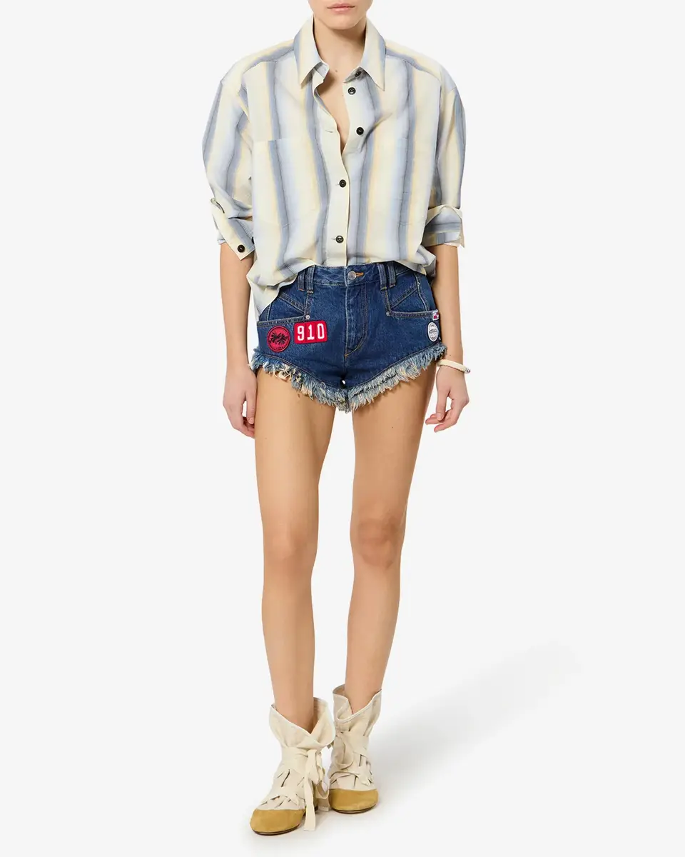 Isabel Marant Eneidala Denim Shorts | Thumbnail 4