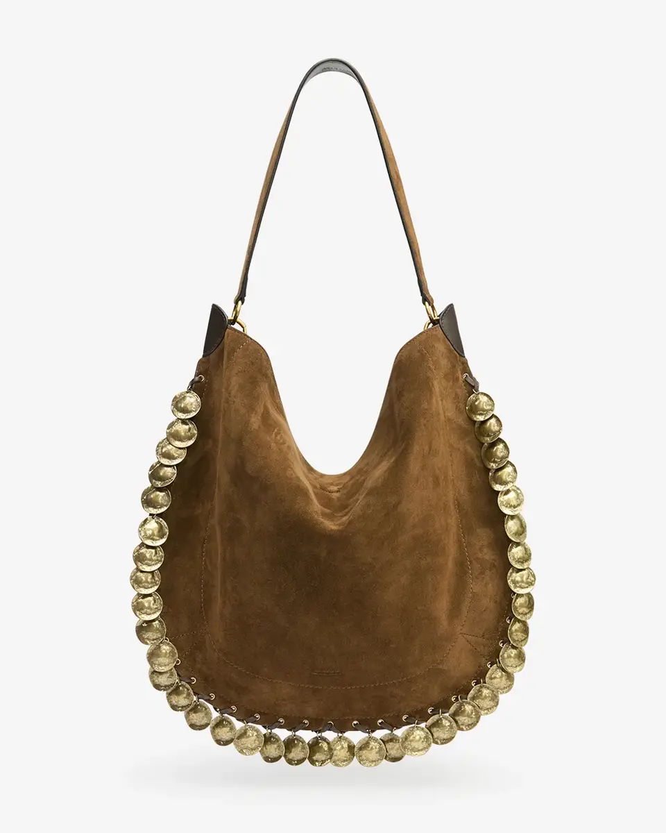 Isabel Marant Oskan Hobo Soft Bag In Suede Leather | Thumbnail 4