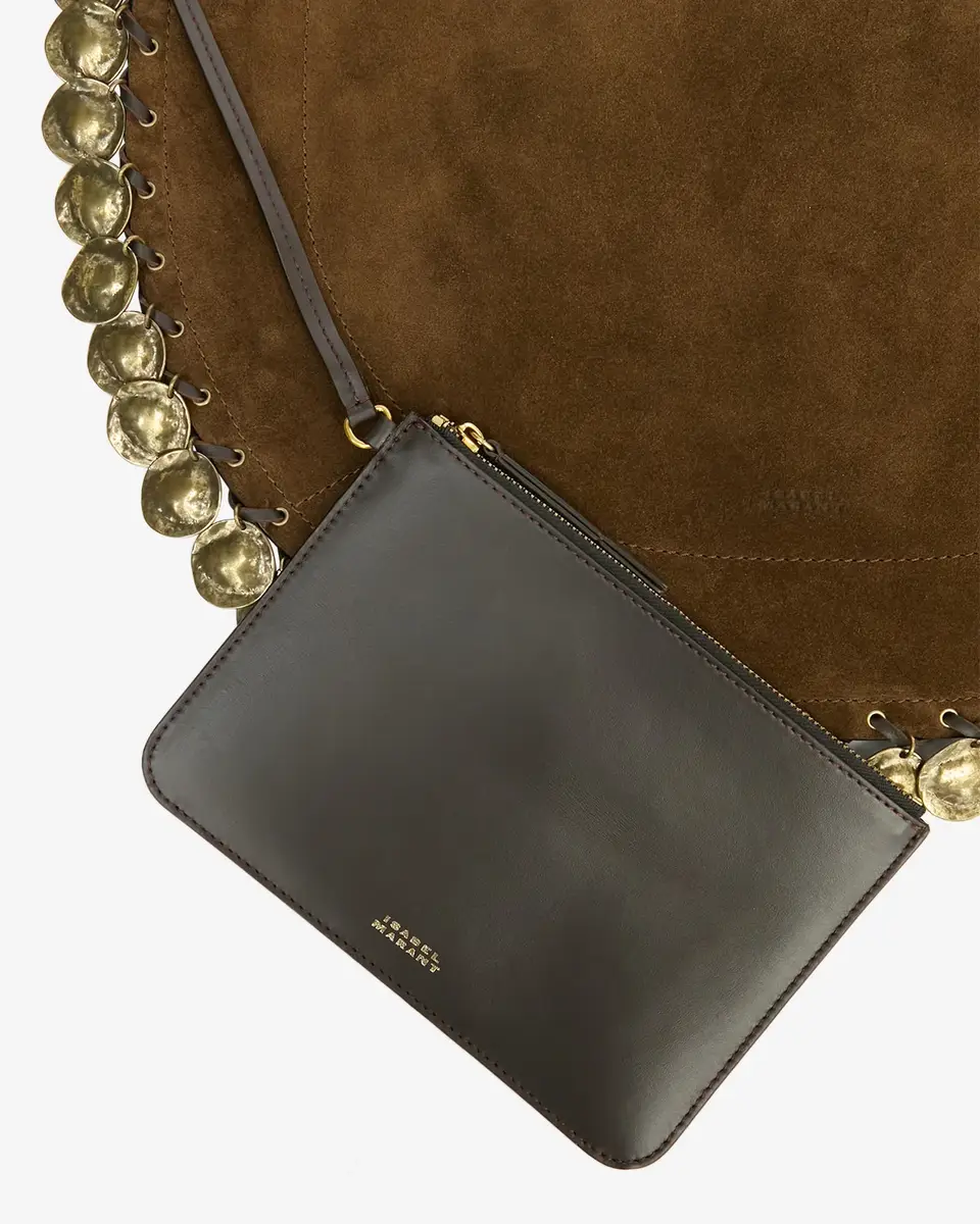 Isabel Marant Oskan Hobo Soft Bag In Suede Leather | Thumbnail 5
