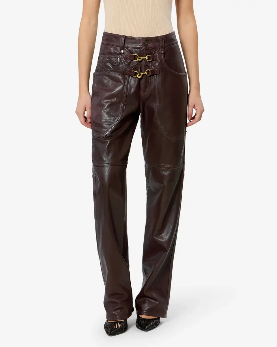 Isabel Marant Brinley Leather Pants | Thumbnail 5