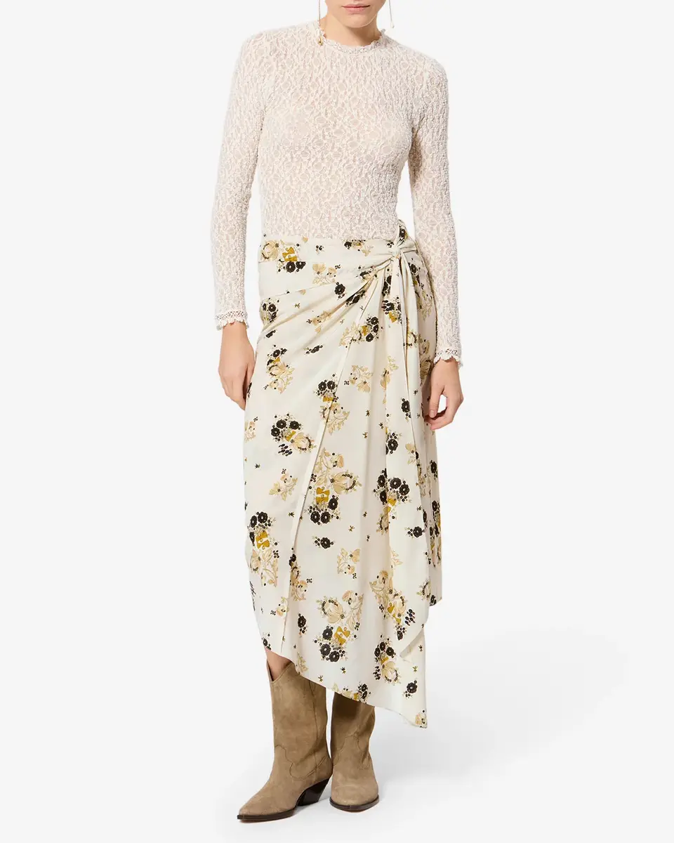 Isabel Marant Faniry Silk Skirt | Thumbnail 4