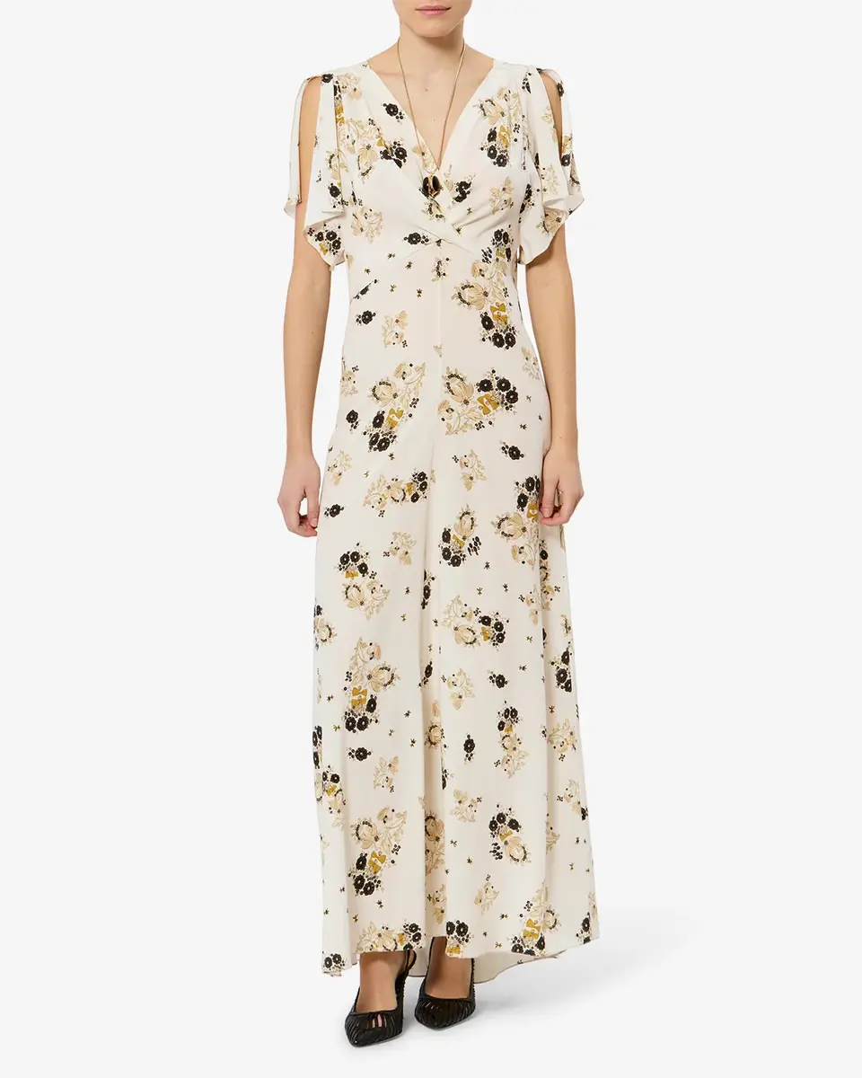Isabel Marant Falja Silk Dress | Thumbnail 4