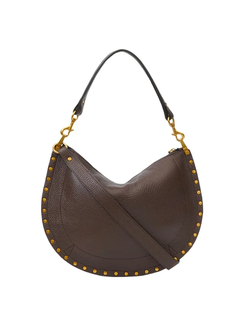 Isabel Marant Oskan Soft Zip Bag In Grained Leather