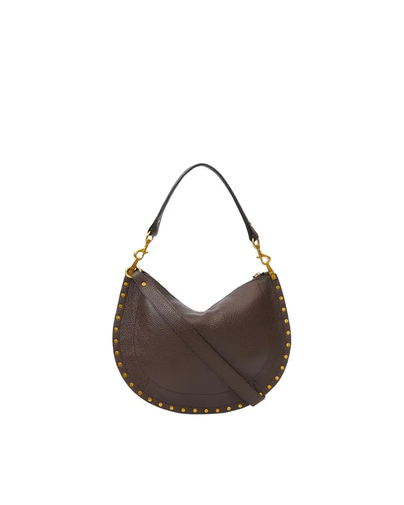 Isabel Marant Oskan Soft Zip Bag In Grained Leather