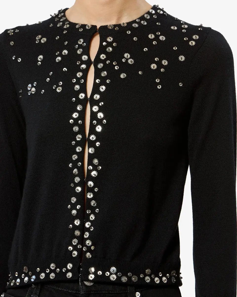 Isabel Marant Amaria Silk Cardigan | Thumbnail 2 Isabel Marant Amaria Silk Cardigan | Thumbnail 2