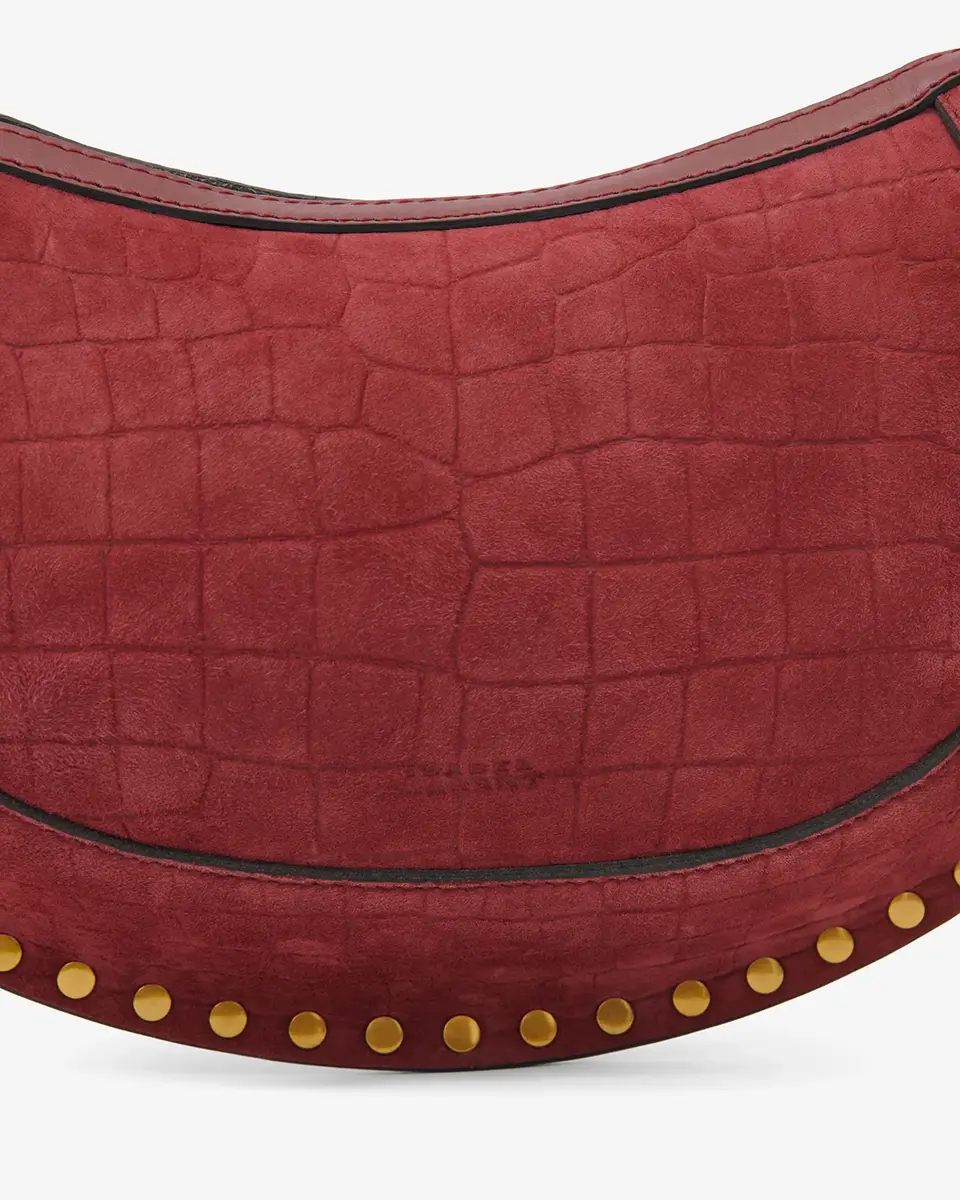 Isabel Marant Oskan Moon Bag In Crocodile-effect Velvet Leather | Thumbnail 6 Isabel Marant Oskan Moon Bag In Crocodile-effect Velvet Leather | Thumbnail 6