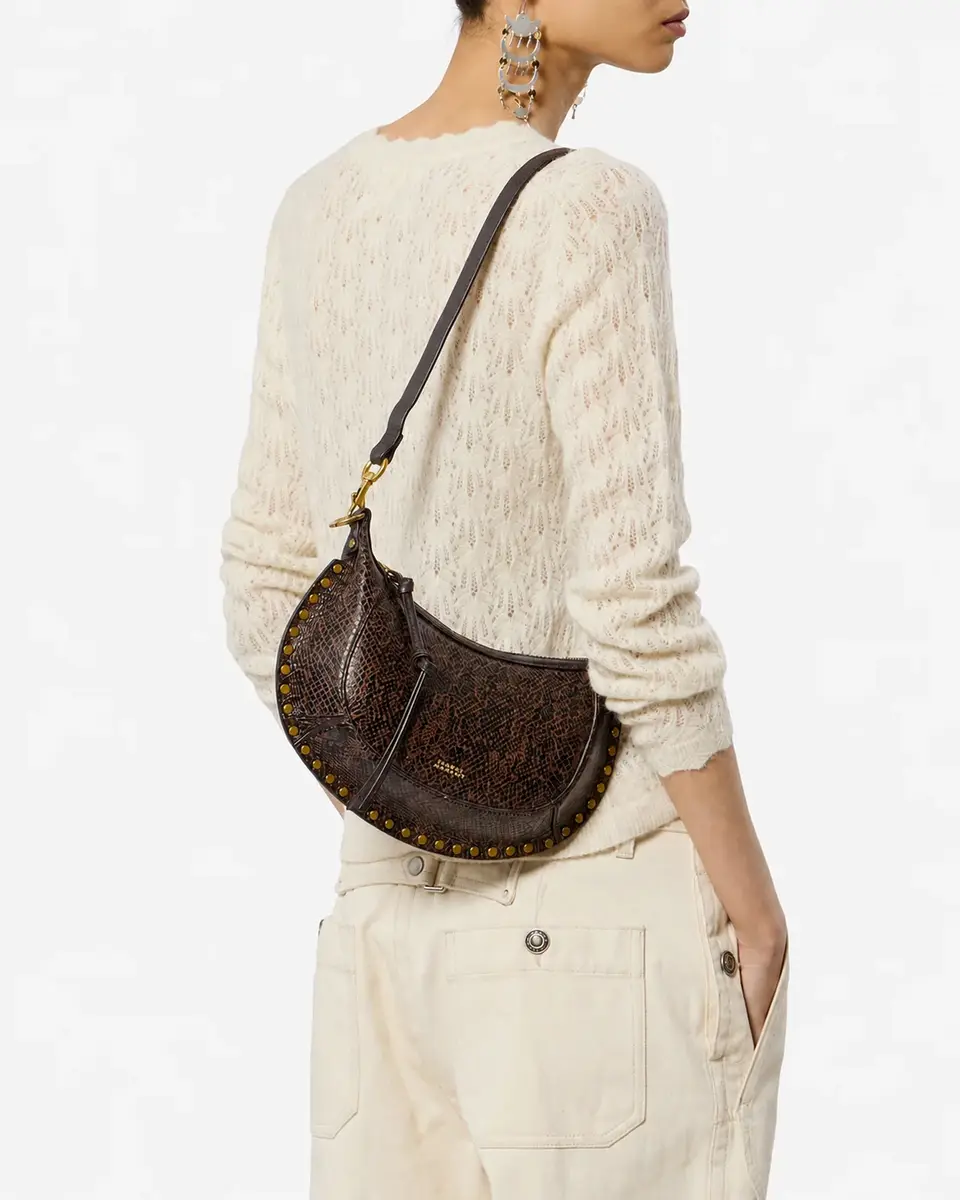 Isabel Marant Oskan Moon Bag In Python-effect Grained Leather | Thumbnail 6 Isabel Marant Oskan Moon Bag In Python-effect Grained Leather | Thumbnail 6