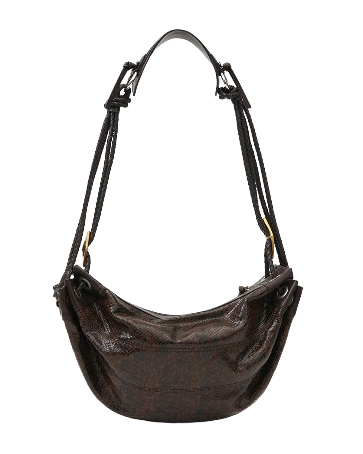 Isabel Marant Maia Medium Bag In Python-effect Leather