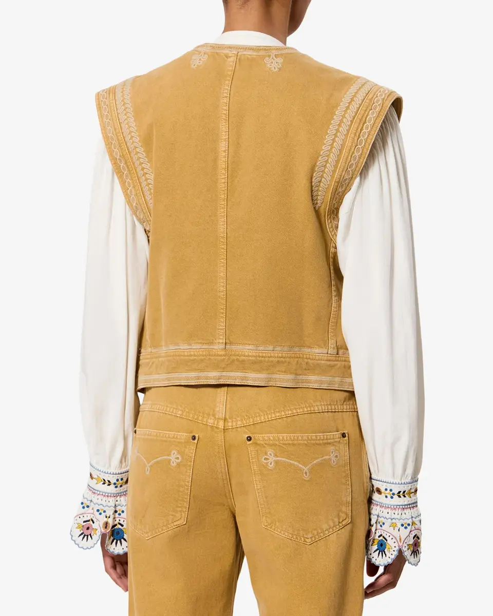 Marant Étoile Edmee Denim Vest | Thumbnail 3 Marant Étoile Edmee Denim Vest | Thumbnail 3