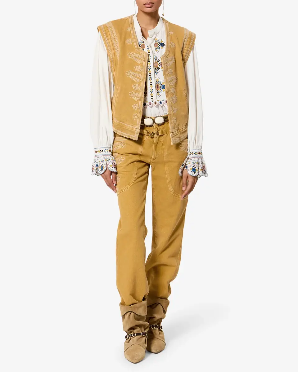 Marant Étoile Edmee Denim Vest | Thumbnail 4 Marant Étoile Edmee Denim Vest | Thumbnail 4