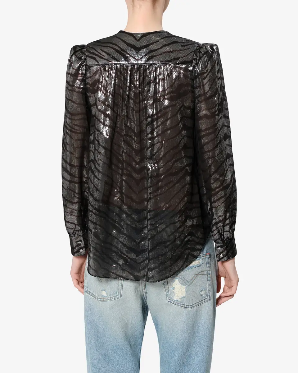 Isabel Marant Farali Silk Blouse | Thumbnail 3