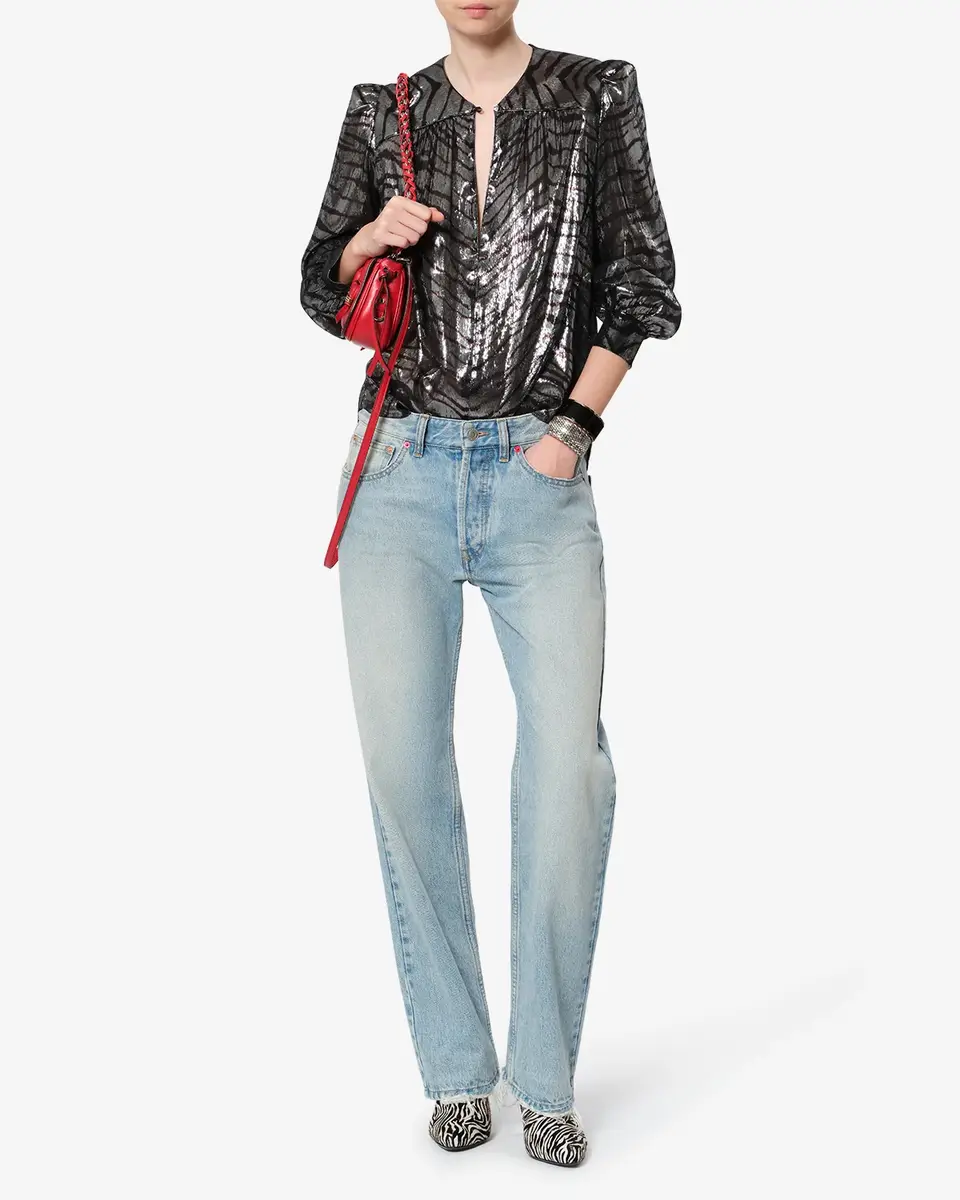 Isabel Marant Farali Silk Blouse | Thumbnail 4