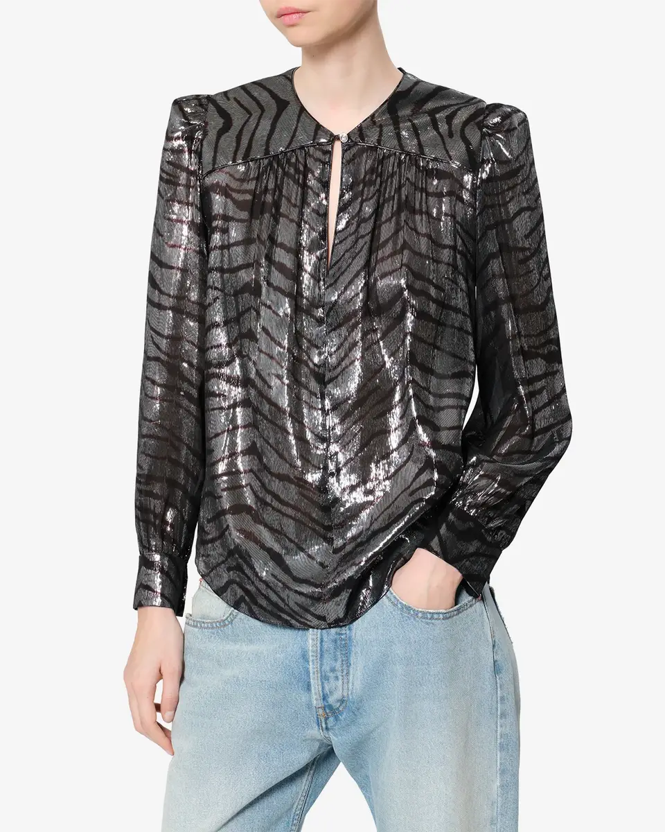 Isabel Marant Farali Silk Blouse | Thumbnail 5