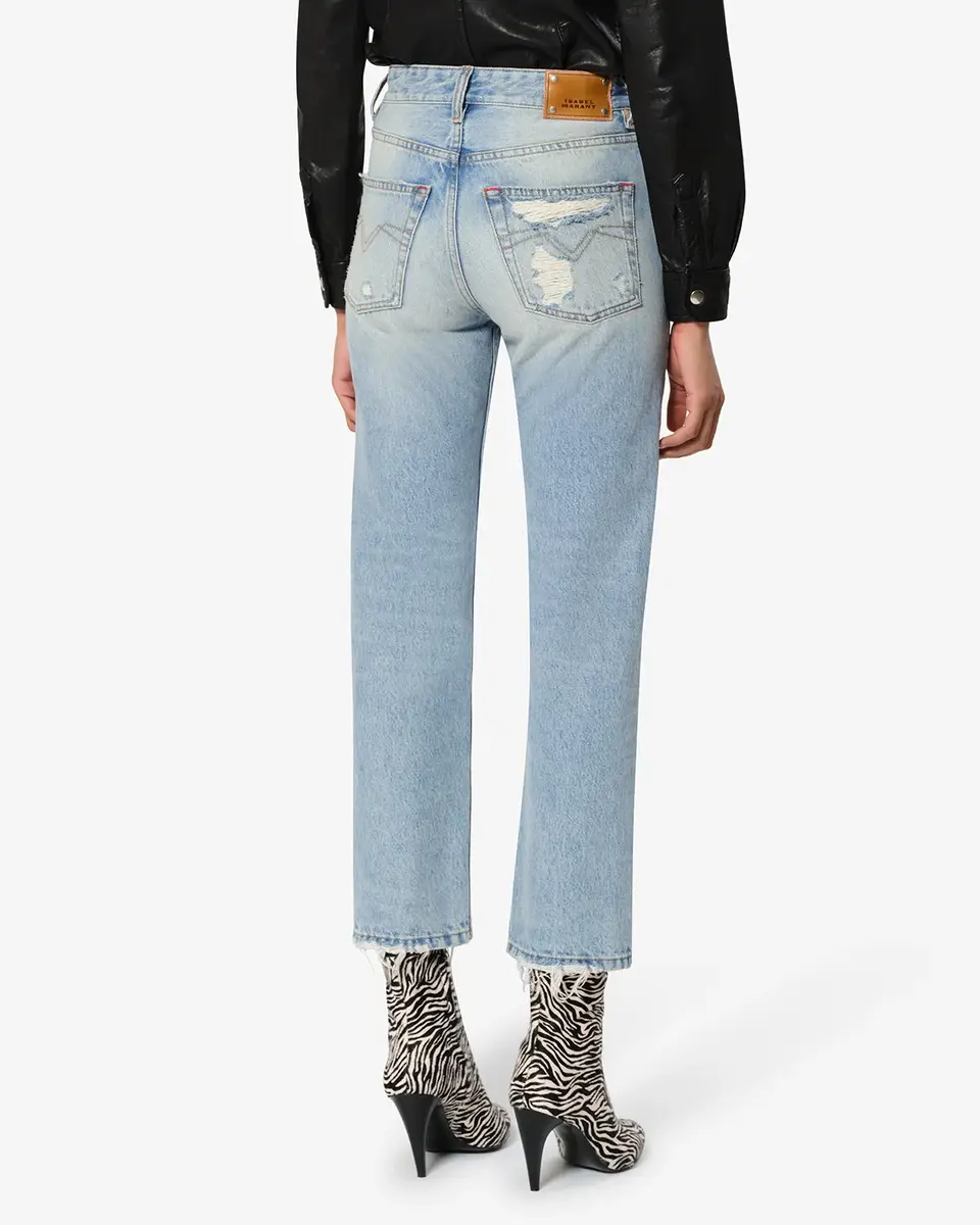 Isabel Marant Daya Cropped Jeans | Thumbnail 3 Isabel Marant Daya Cropped Jeans | Thumbnail 3