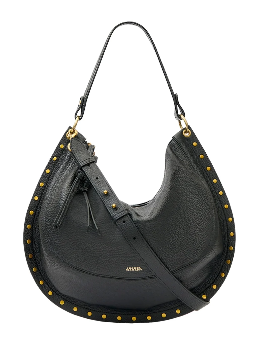 Isabel Marant Oskan Soft L Bag In Grained Leather