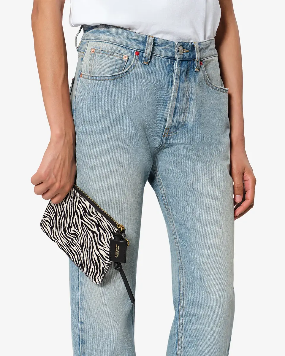 Isabel Marant Oskan Pony Leather Zip Pouch | Thumbnail 2 Isabel Marant Oskan Pony Leather Zip Pouch | Thumbnail 2