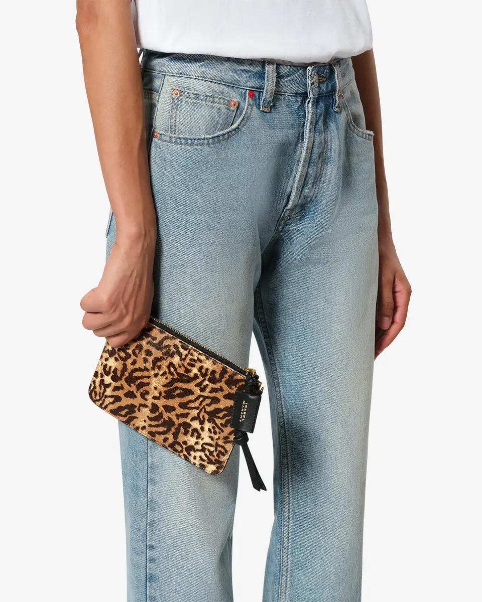 Isabel Marant Oskan Pony Leather Zip Pouch | Thumbnail 3 Isabel Marant Oskan Pony Leather Zip Pouch | Thumbnail 3
