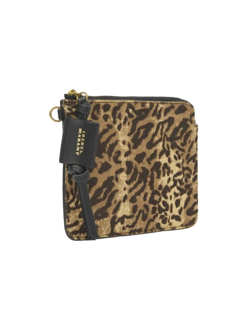 Isabel Marant Oskan Pony Leather Zip Pouch | Thumbnail 1 Isabel Marant Oskan Pony Leather Zip Pouch | Thumbnail 1