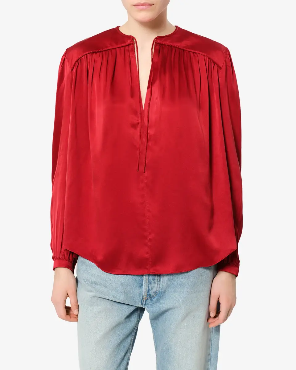 Isabel Marant Laraya Silk Blouse | Thumbnail 4 Isabel Marant Laraya Silk Blouse | Thumbnail 4