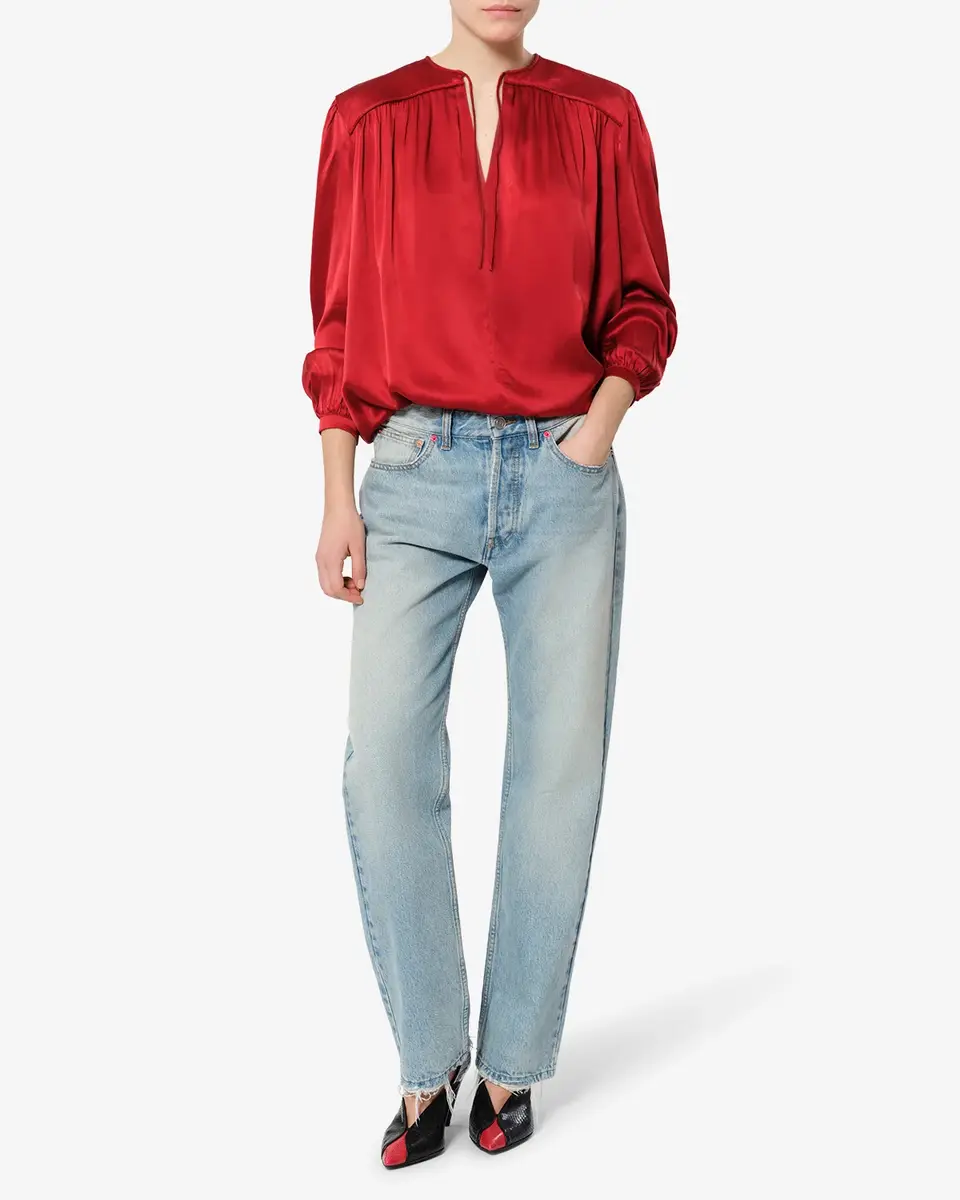 Isabel Marant Laraya Silk Blouse | Thumbnail 5 Isabel Marant Laraya Silk Blouse | Thumbnail 5