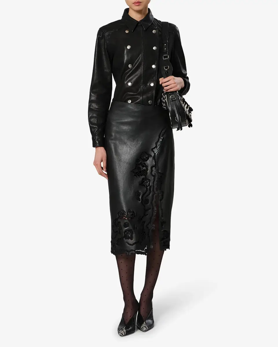 Isabel Marant Fulsa Leather Skirt | Thumbnail 4 Isabel Marant Fulsa Leather Skirt | Thumbnail 4