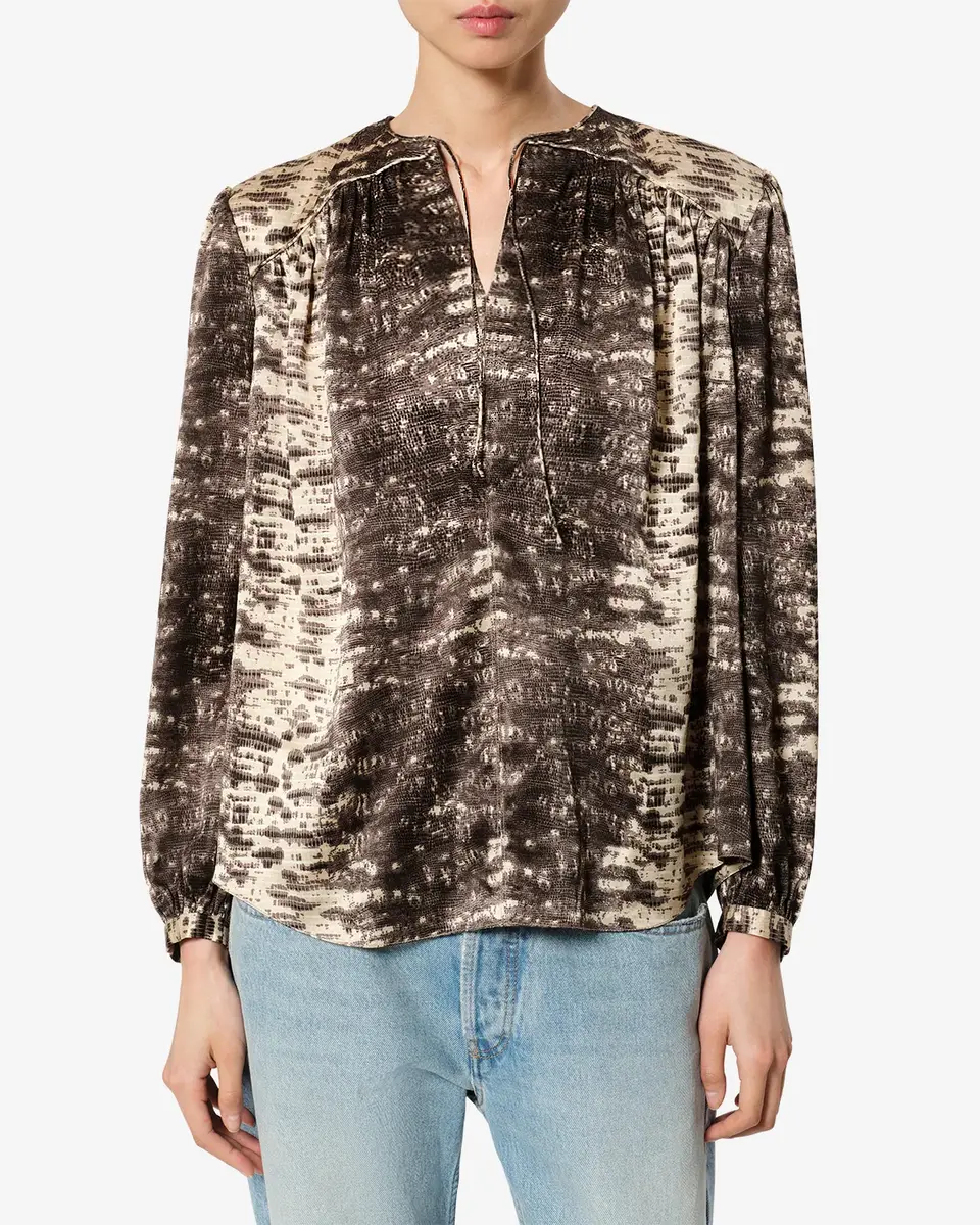 Isabel Marant Laraya Silk Blouse | Thumbnail 4 Isabel Marant Laraya Silk Blouse | Thumbnail 4