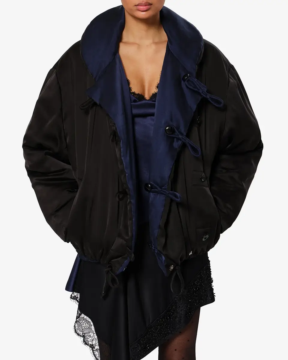 Isabel Marant Bleza Silk Coat | Thumbnail 6